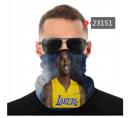 NBA 2021 Los Angeles Lakers #24 kobe bryant 23151 Dust mask with filter->->Sports Accessory